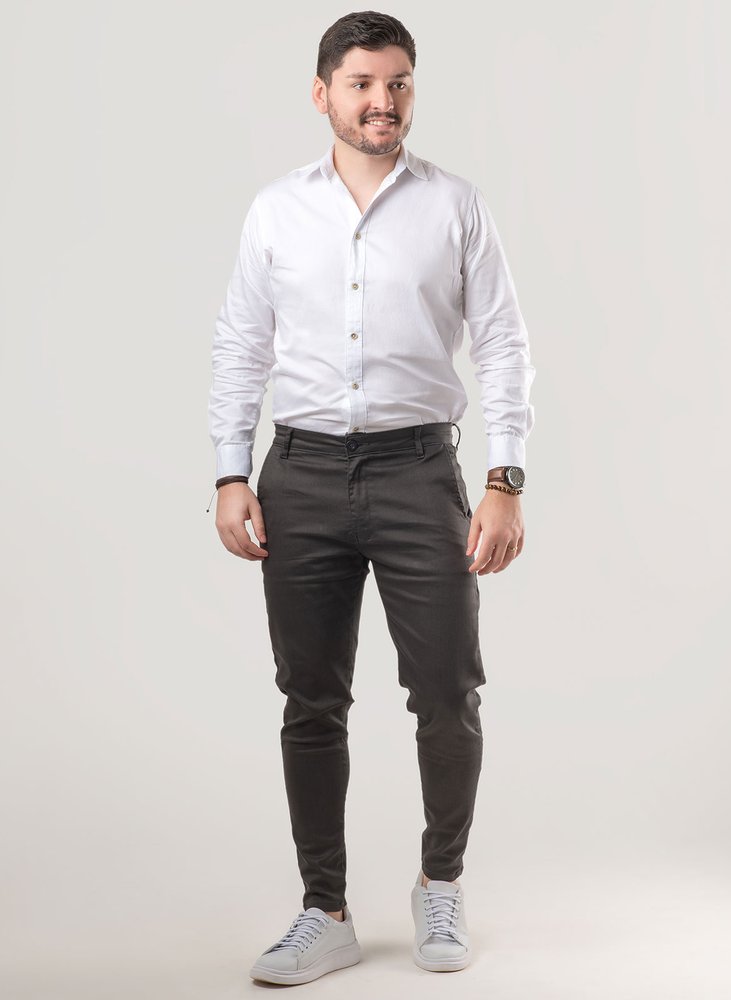 04 calca alfaiataria skinny cinza escuro