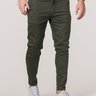 01 calca alfaiataria skinny verde militar