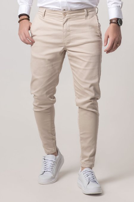 01 calca alfaiataria skinny areia