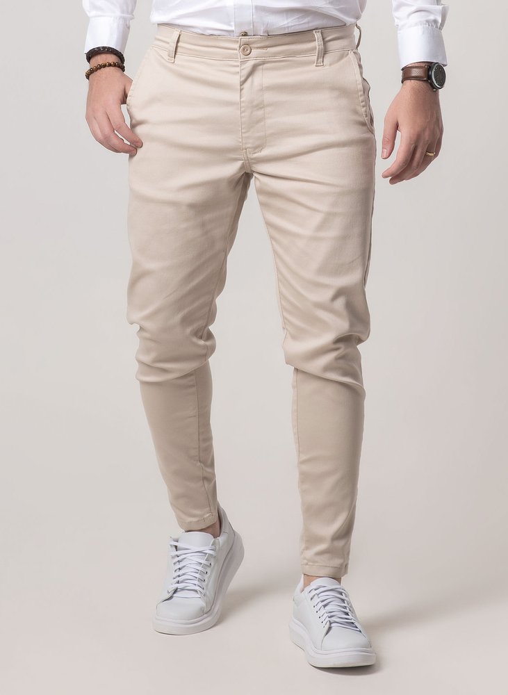 01 calca alfaiataria skinny areia