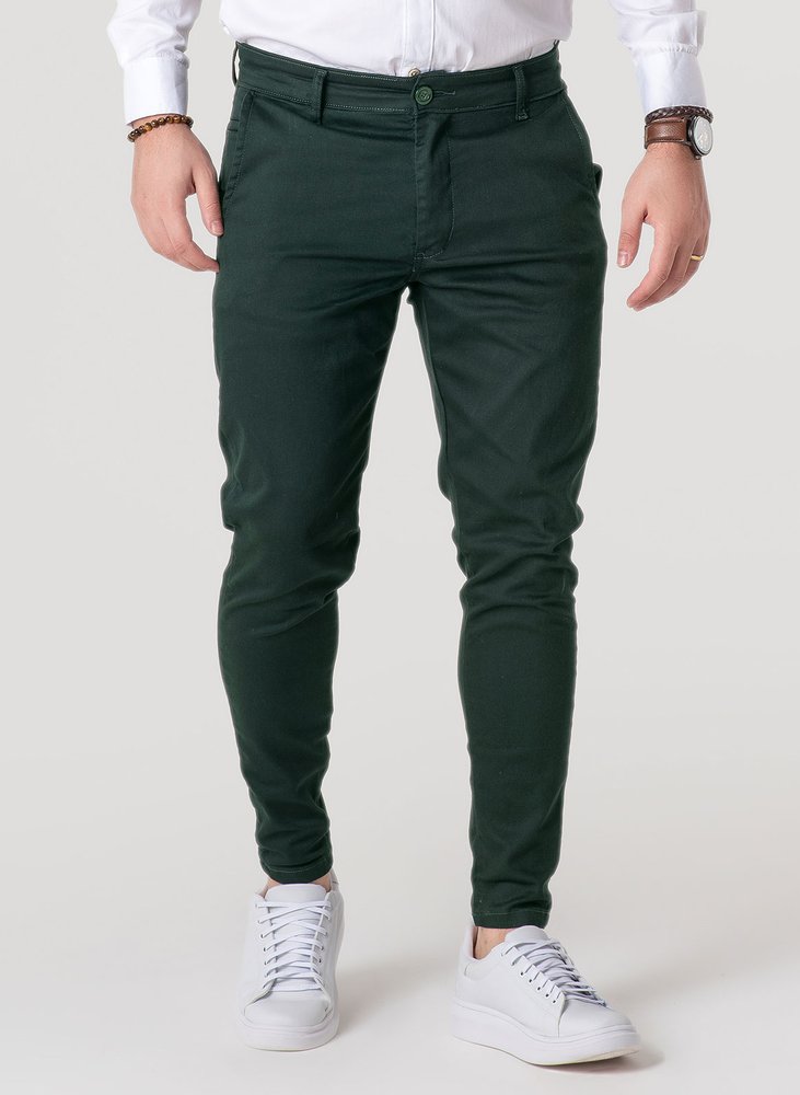 01 calca alfaiataria skinny verde escuro