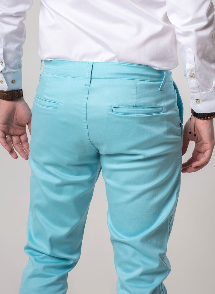 02 calca alfaiataria skinny azul turquesa