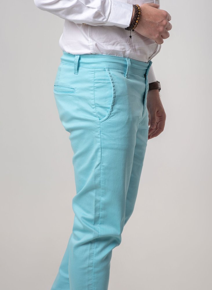 03 calca alfaiataria skinny azul turquesa