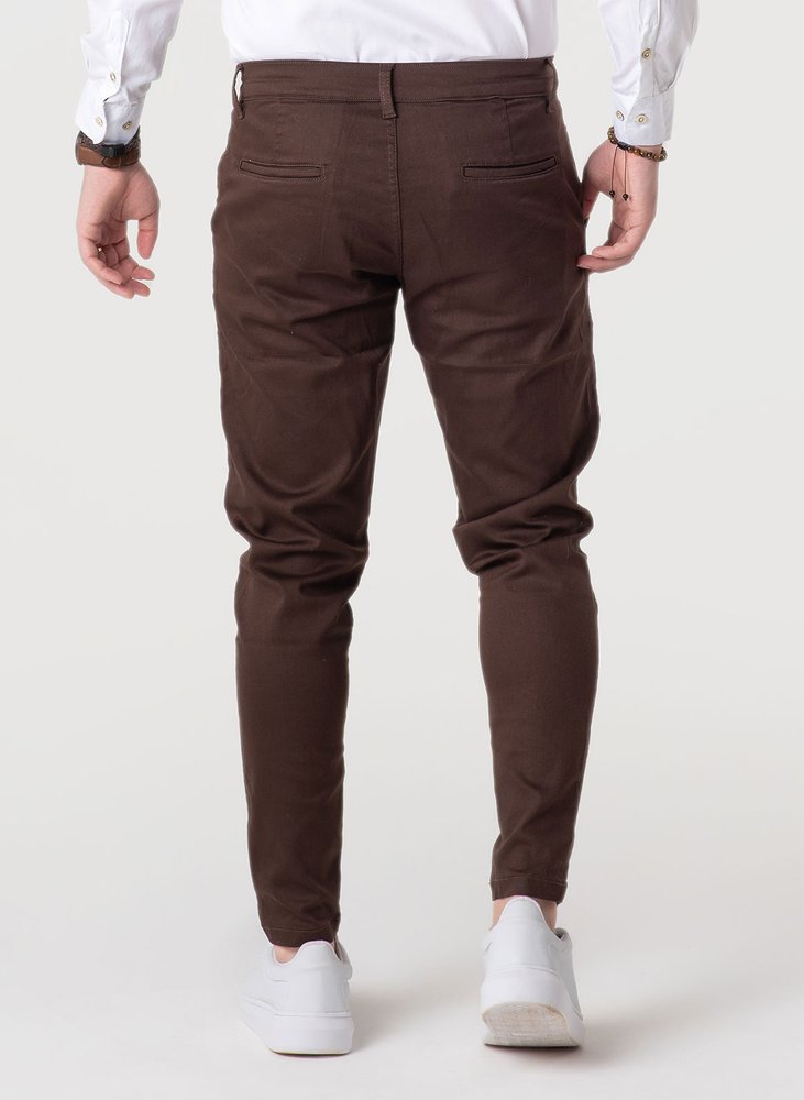 03 calca alfaiataria skinny marrom