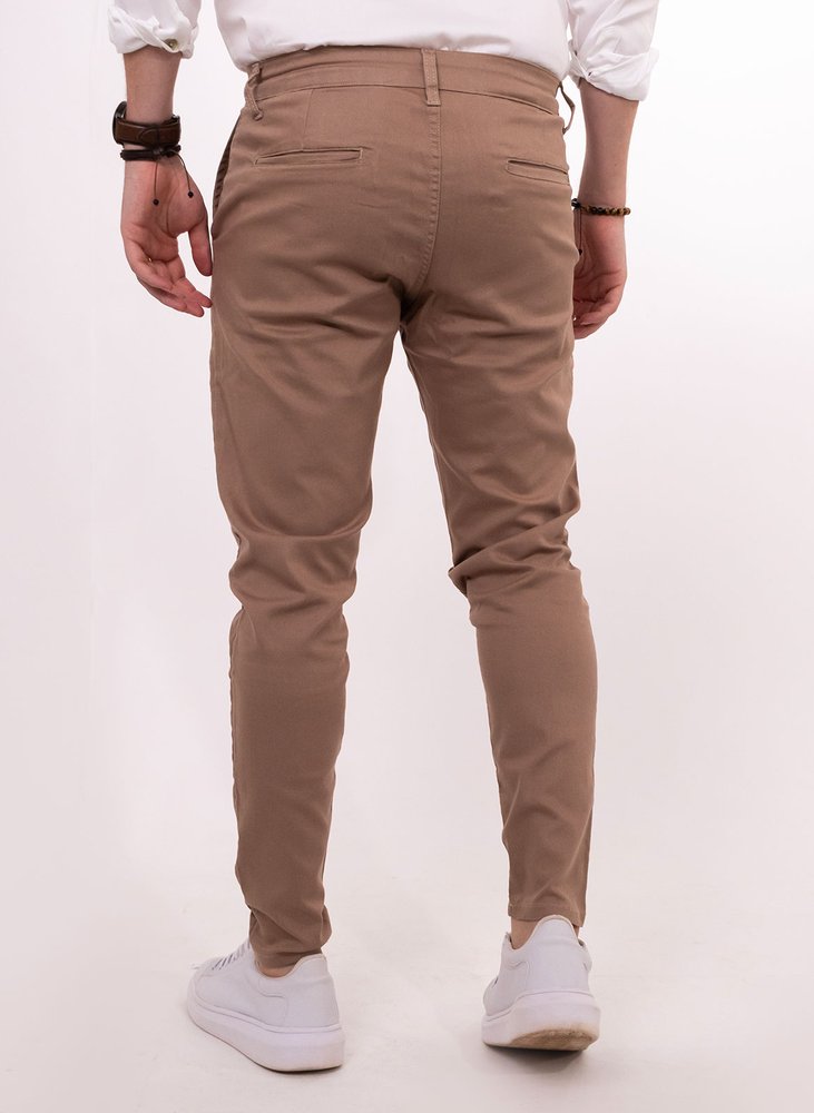 01 calca alfaiataria skinny caqui