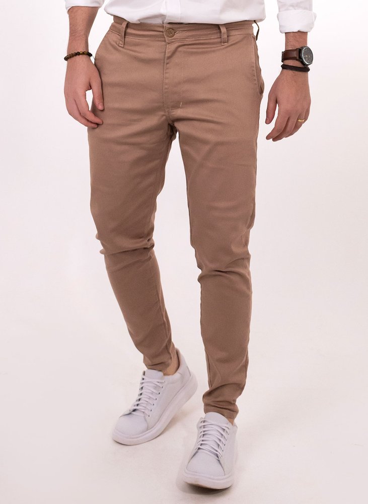 03 calca alfaiataria skinny caqui