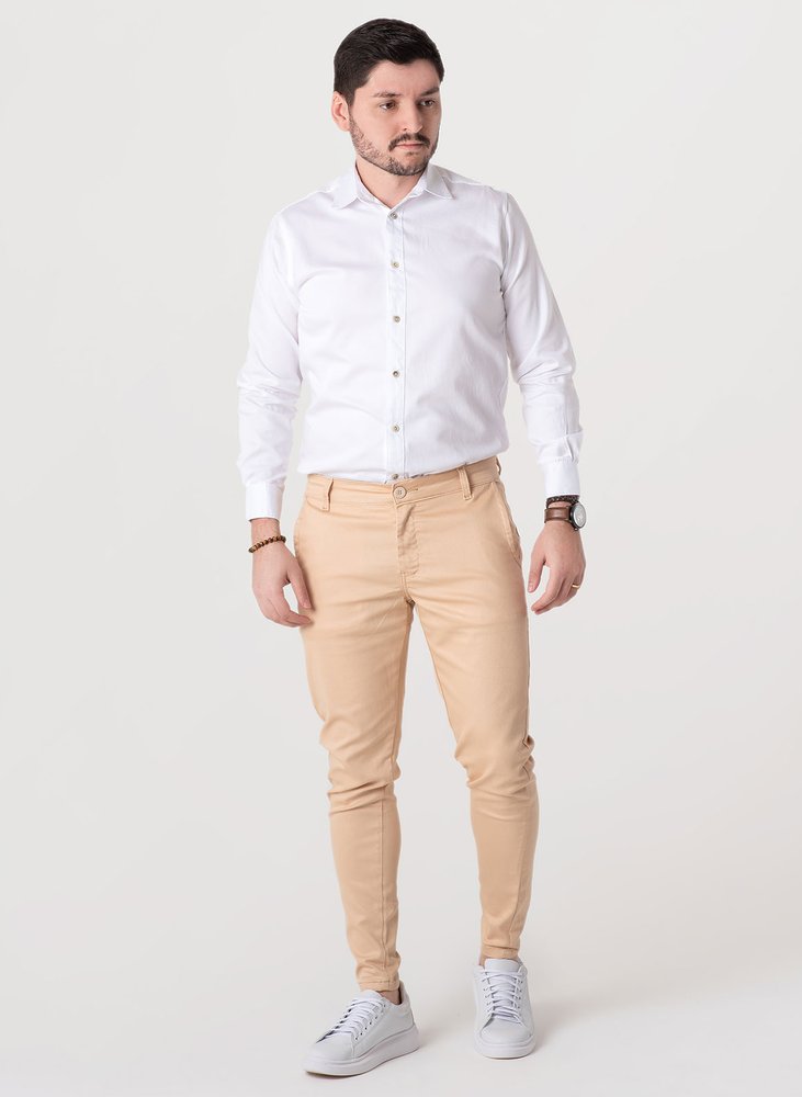 01 calca alfaiataria skinny bege