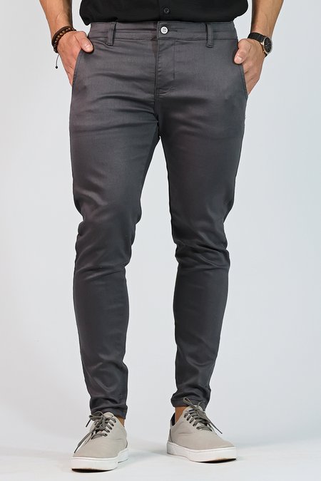 01 calca alfaiataria skinny cinza chumbo