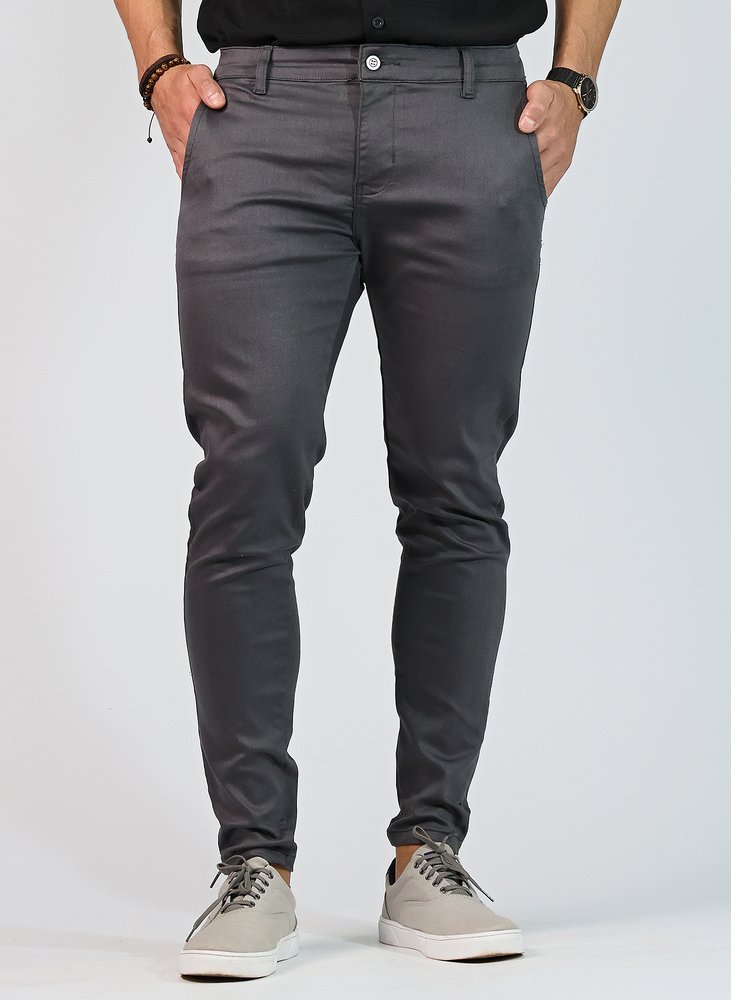 01 calca alfaiataria skinny cinza chumbo