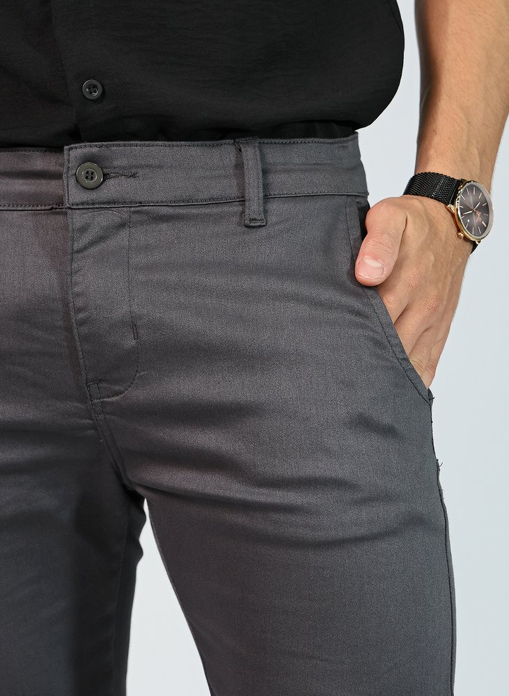 05 calca alfaiataria skinny cinza chumbo